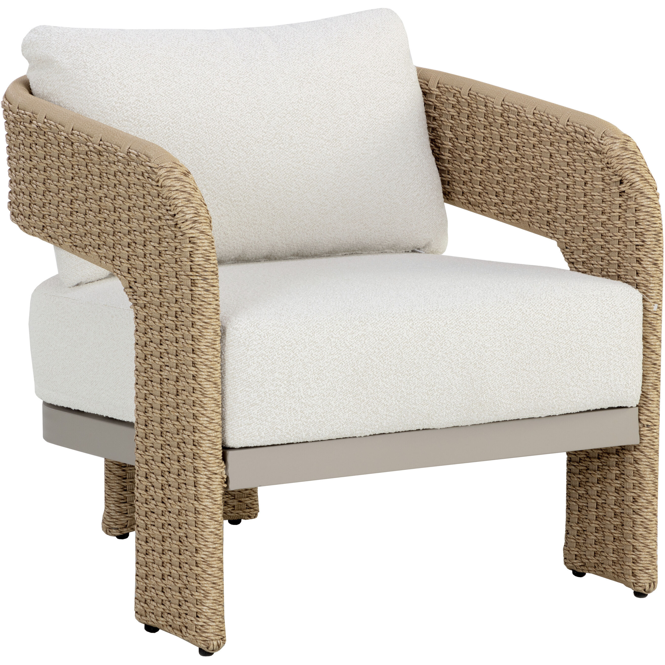 Pylos Natural / Louis Cream Outdoor Lounge Chair